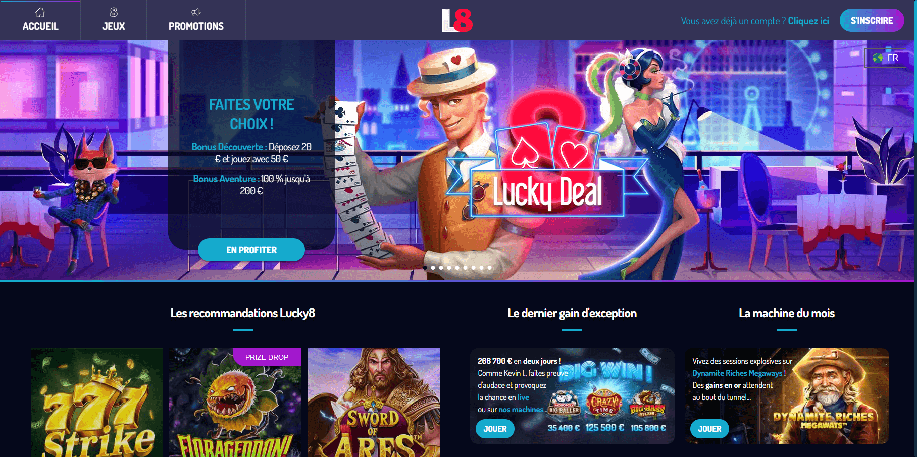Lucky8 casino en ligne